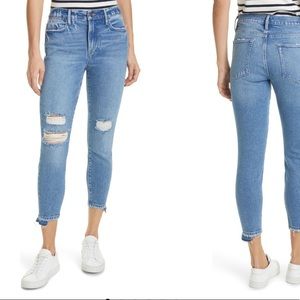 Frame , le high waist crop jeans , new, never worn